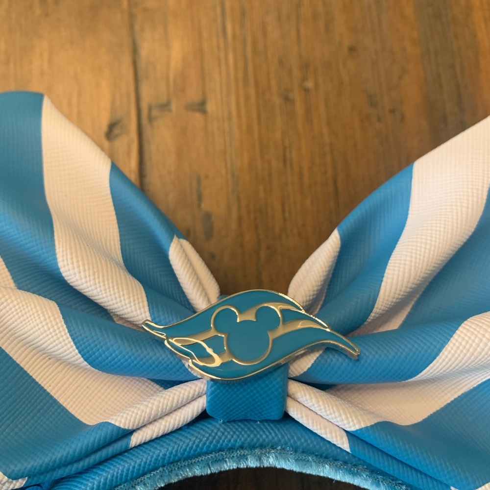 Disney Cruise Line Loungefly Blue Teal Sequins Minnie Ears Headband Ears - Picture 4 of 8